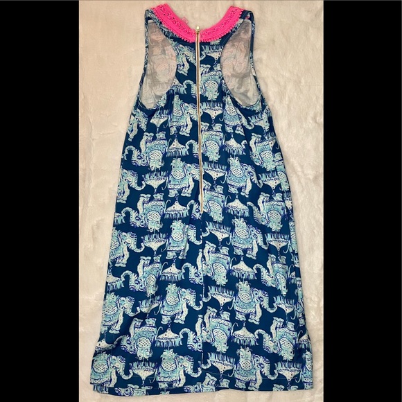 NWOT Lilly Pulitzer Carlotta Stretch Shift Dress Joy Ride - Size 00 - Picture 4 of 7